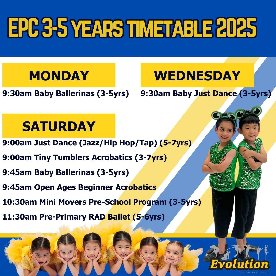 Dance Classes for 3-5 Year Olds