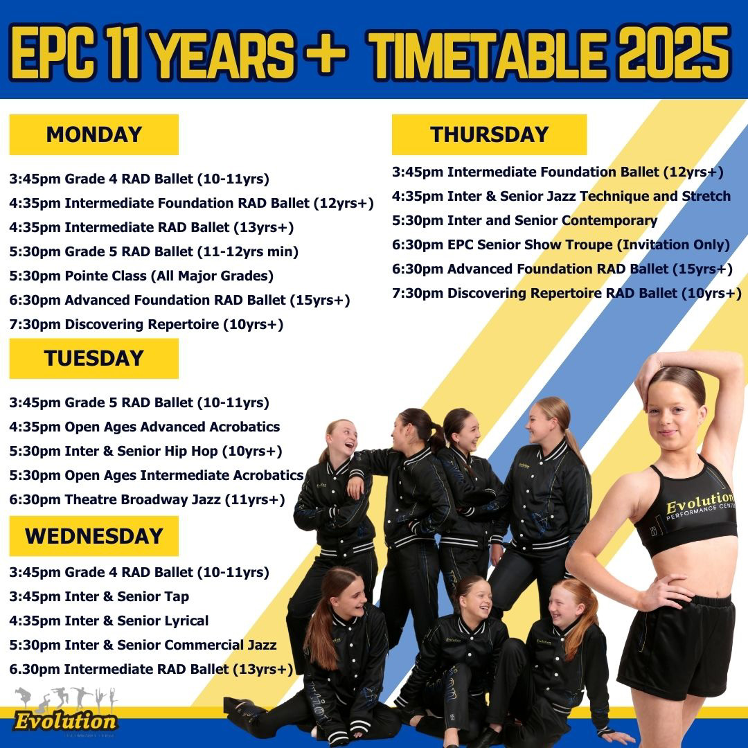 Dance Classes for 11-13 Years