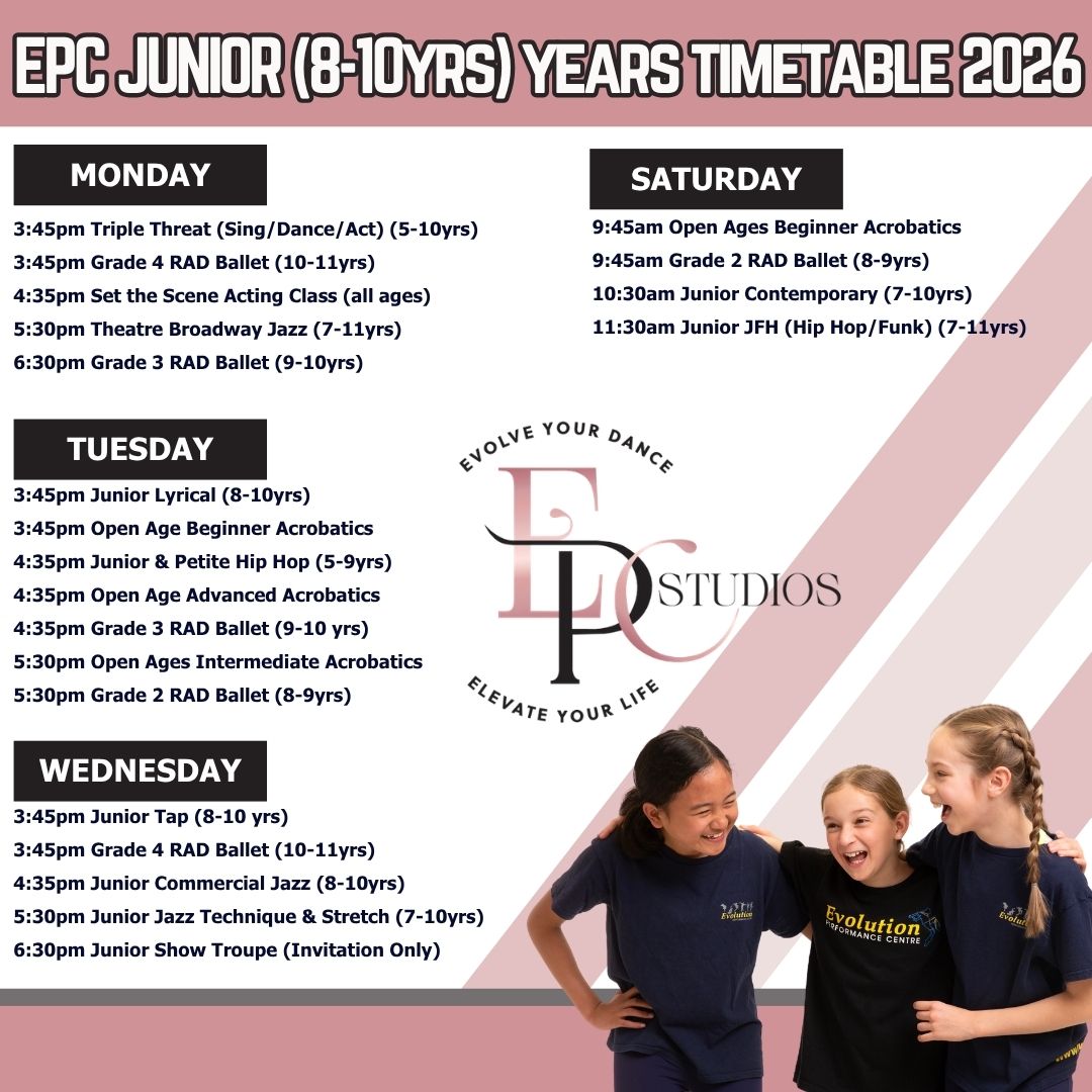 8-10 Junior Timetable