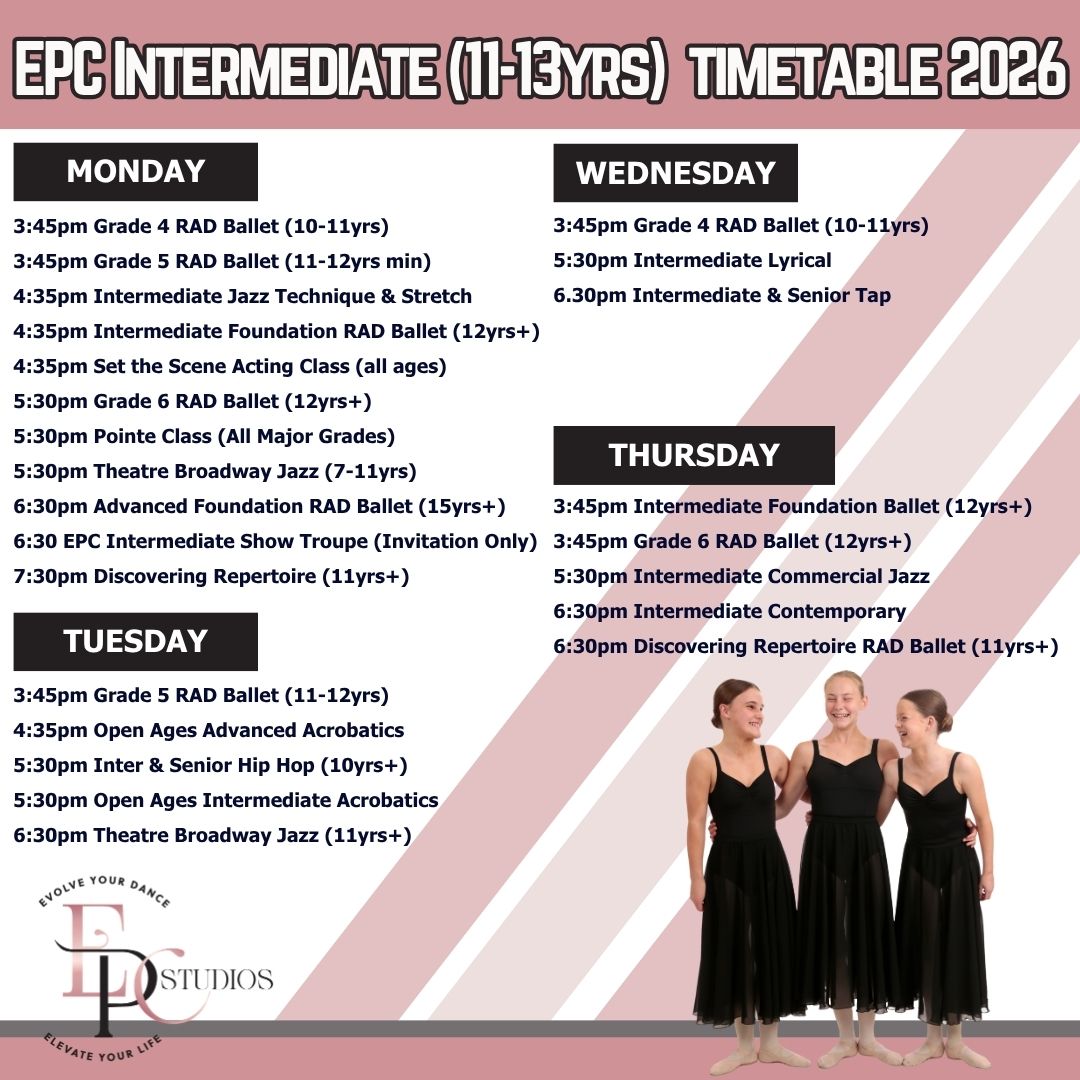 Intermediate Timetable